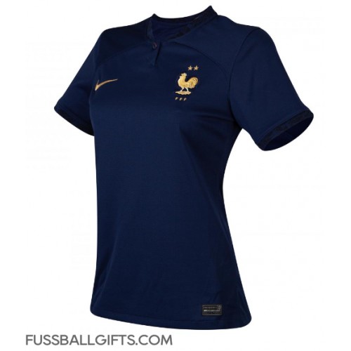 Frankreich Fußballbekleidung Heimtrikot Damen WM 2022 Kurzarm